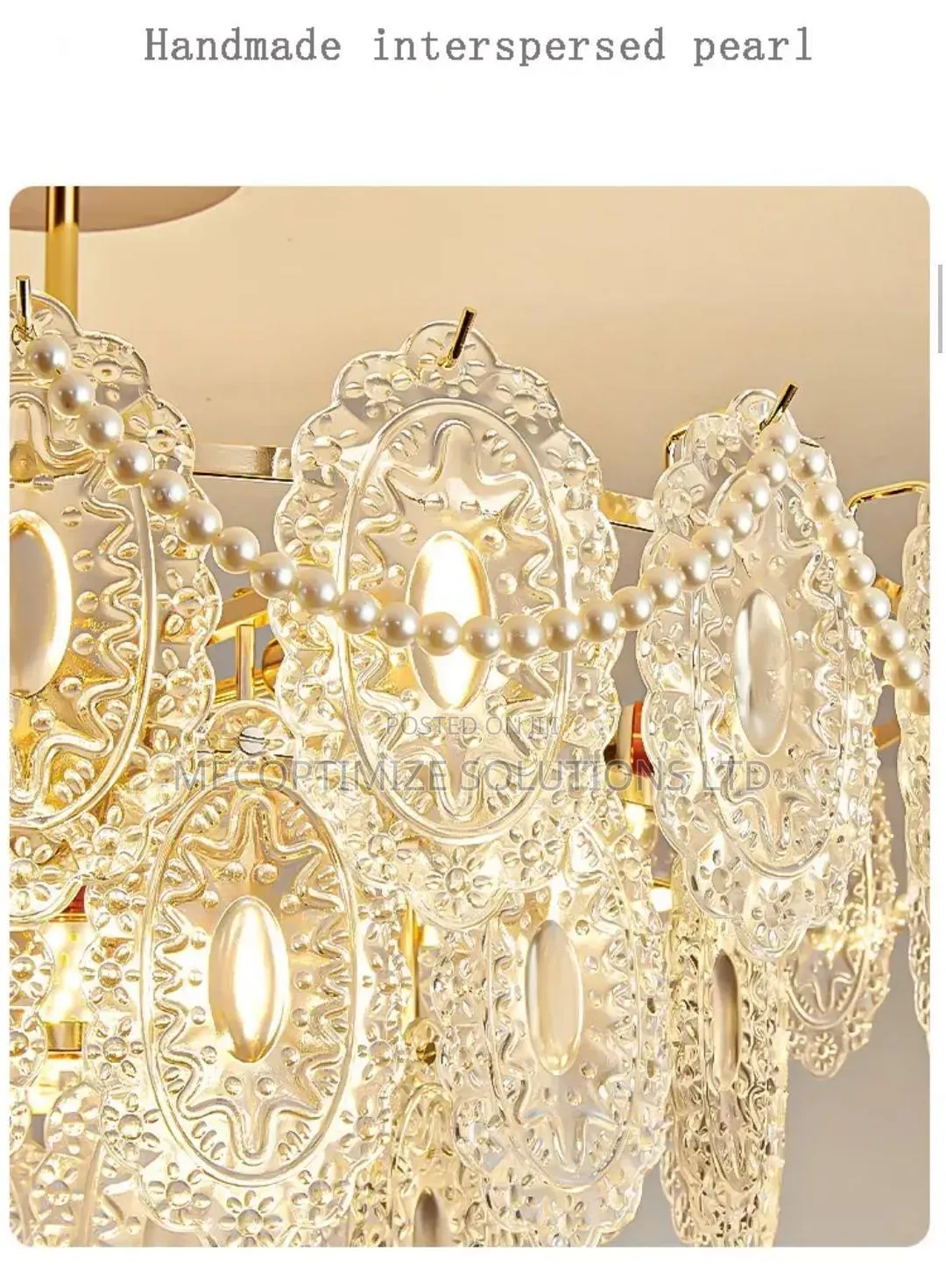 Modern Luxury Frosted Glass Chandelier