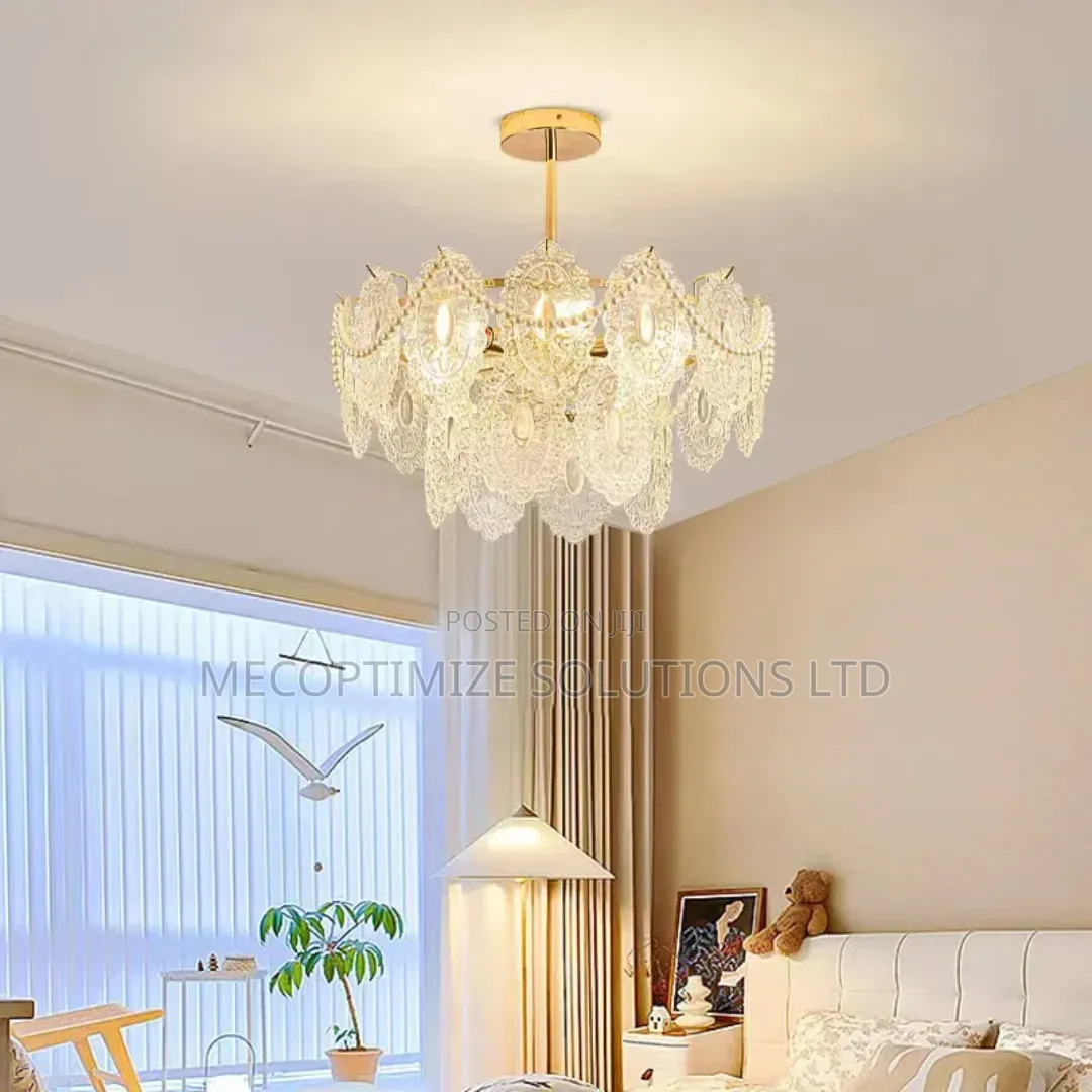 Modern Luxury Frosted Glass Chandelier