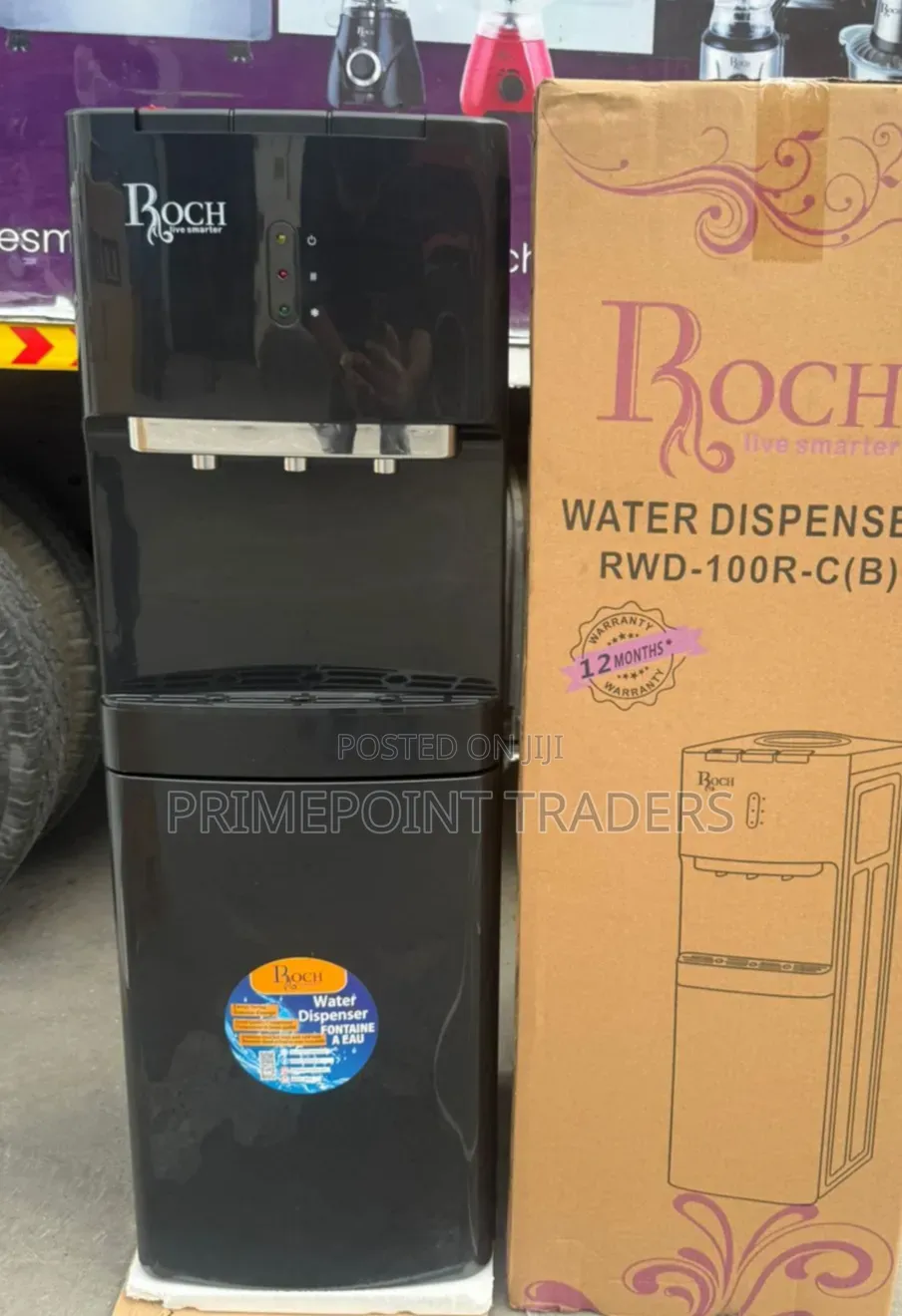 ROCH 3-Tap Water Dispenser With Compressor – Hot, Cold & Normal