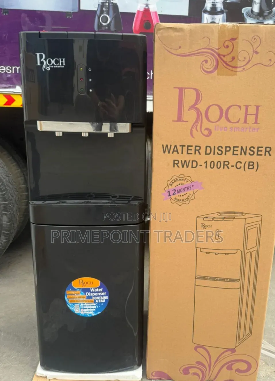 ROCH Compressor Water Dispenser – 3 Taps Hot, Cold & Normal Water