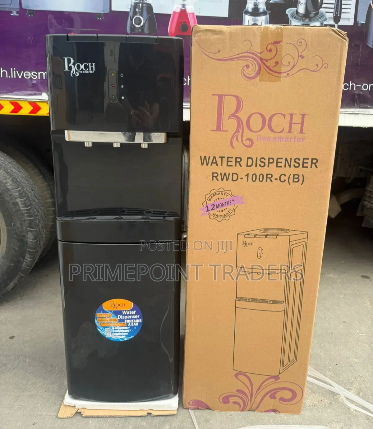ROCH 3-Tap Hot & Cold Water Dispenser With Powerful Compressor