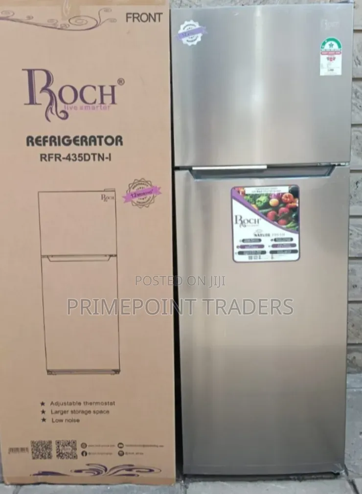 ROCH RFR-435-DT-I 348L Double Door No Frost Refrigerator