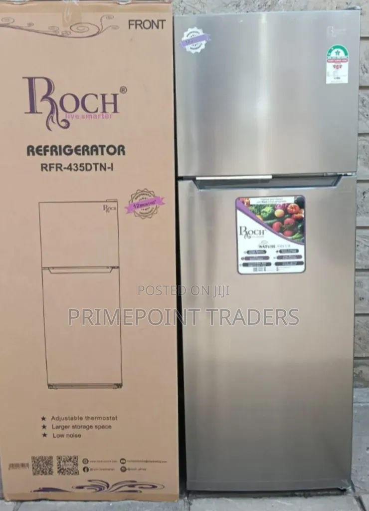ROCH RFR-435-DT-I 348L Double Door No Frost Refrigerator
