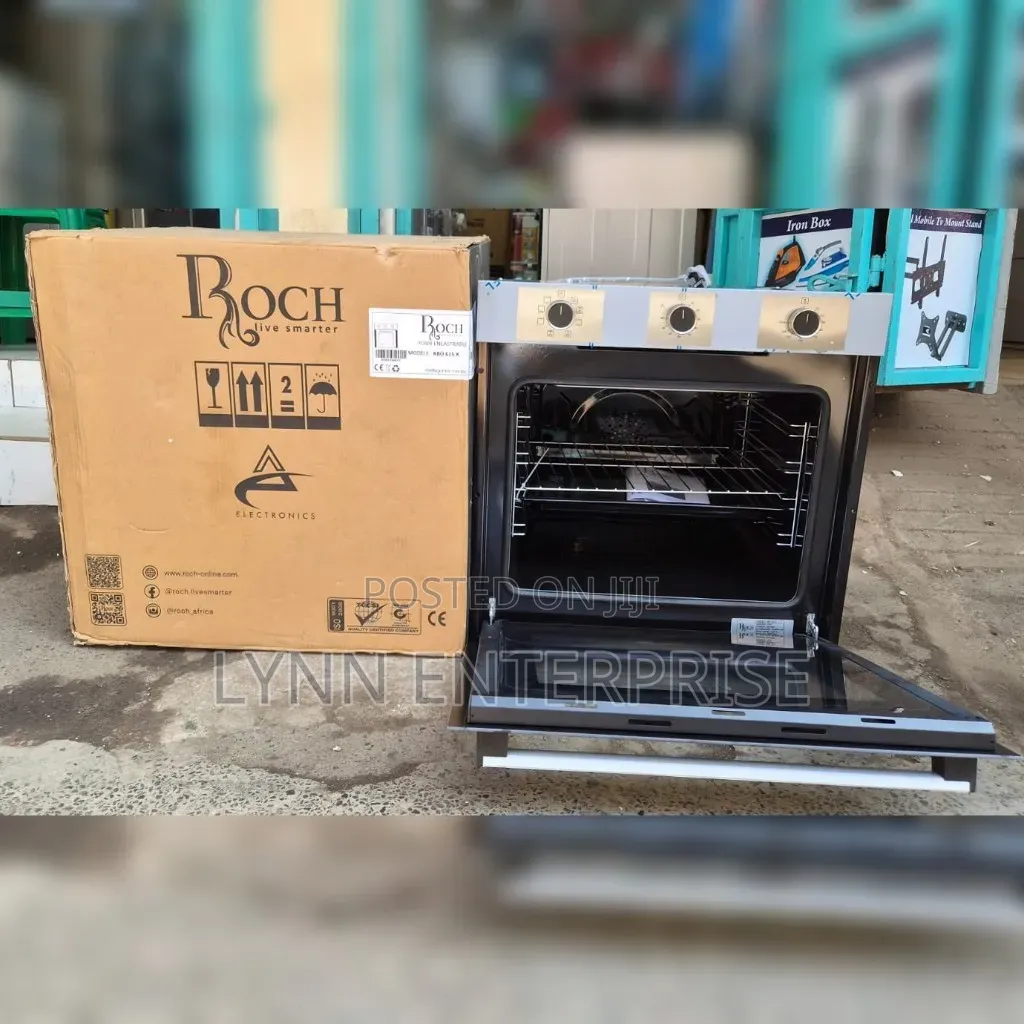 Roch Built in Oven 60cm Silver Features 0+8 Functions