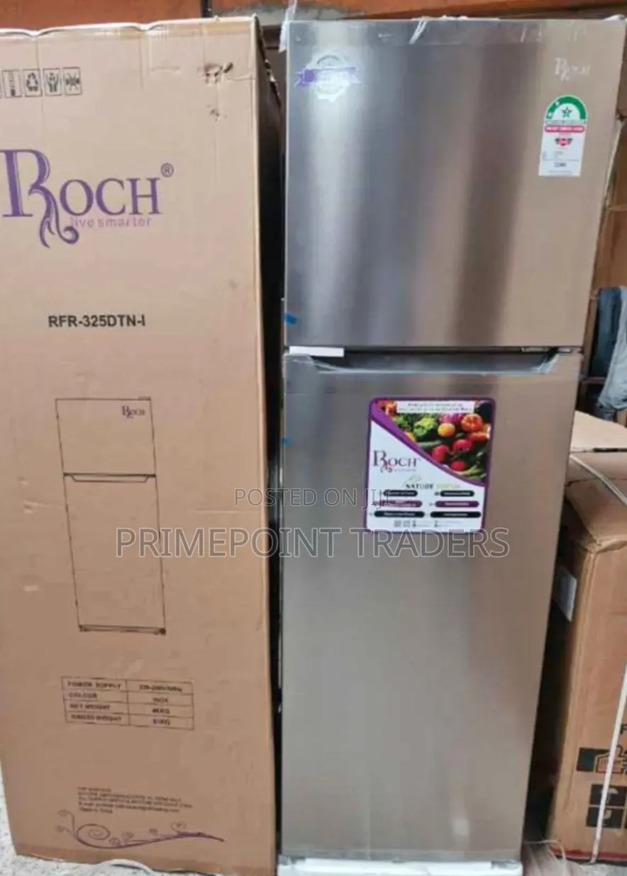 ROCH 255L Double Door No Frost Fridge – RFR-325-DT-I
