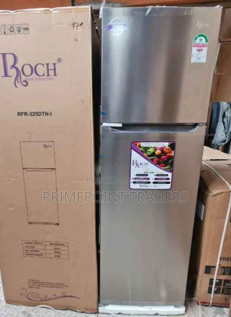 ROCH RFR-325-DT-I 255L Double Door No Frost Fridge  Spacious & Stylish