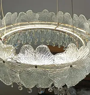 Modern Luxury Glass Flower Crystal Chandelier
