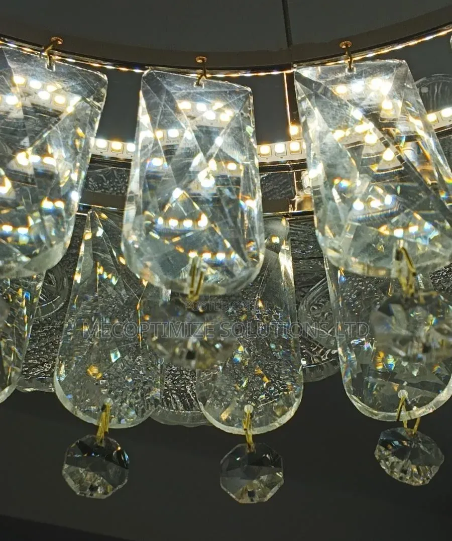 Modern Luxury Glass Flower Crystal Chandelier