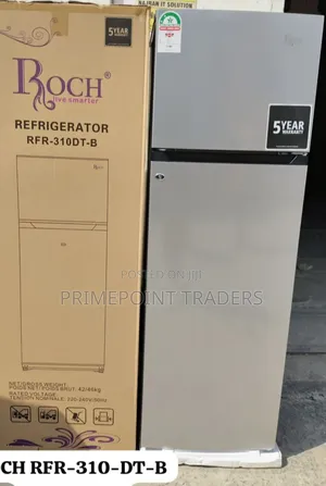 ROCH 248L Double Door Fridge – RFR-310DT-B | Large Storage Capacity