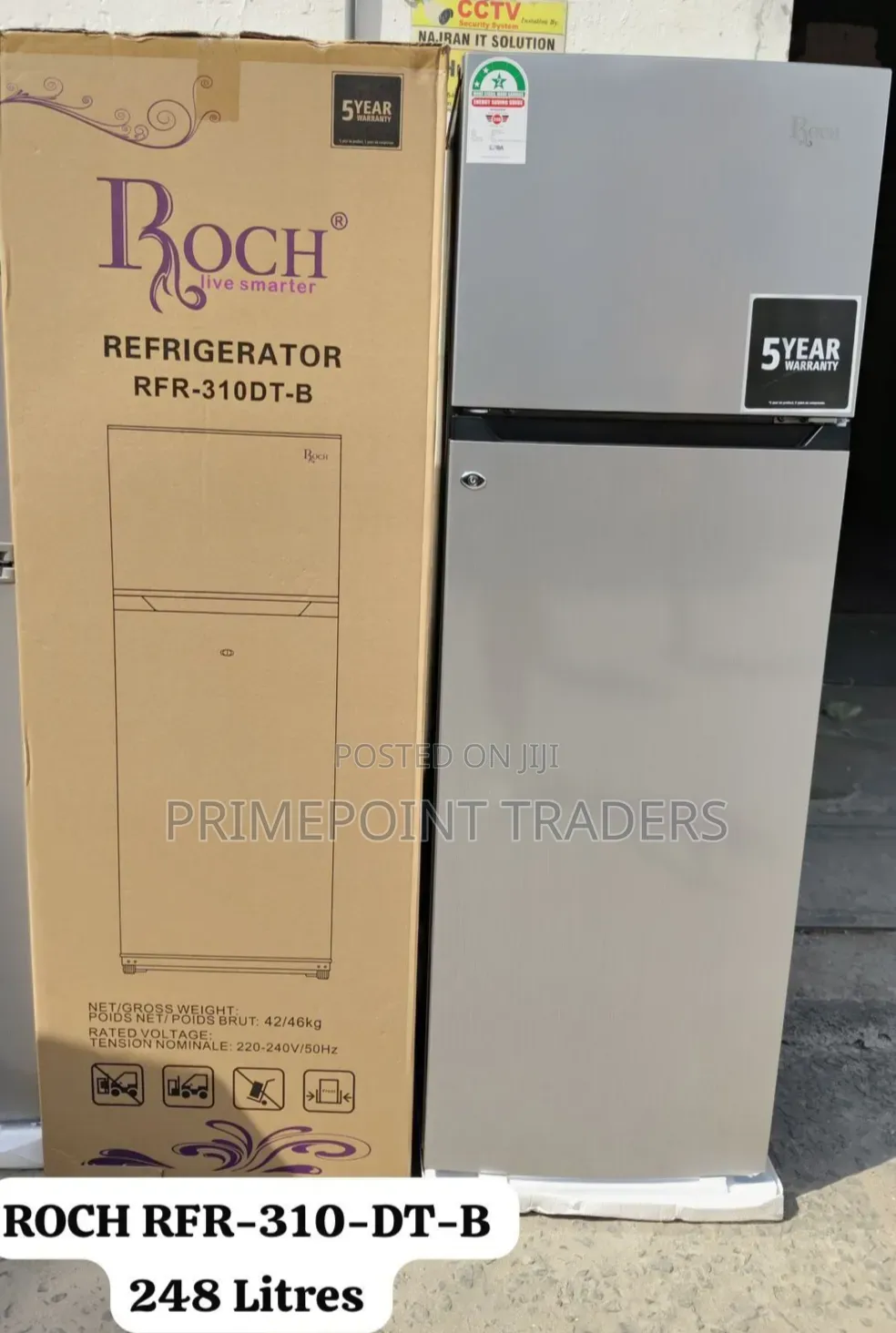 ROCH RFR-310DT-B 248 Litres 2-Door Refrigerator  Reliable & Convenient