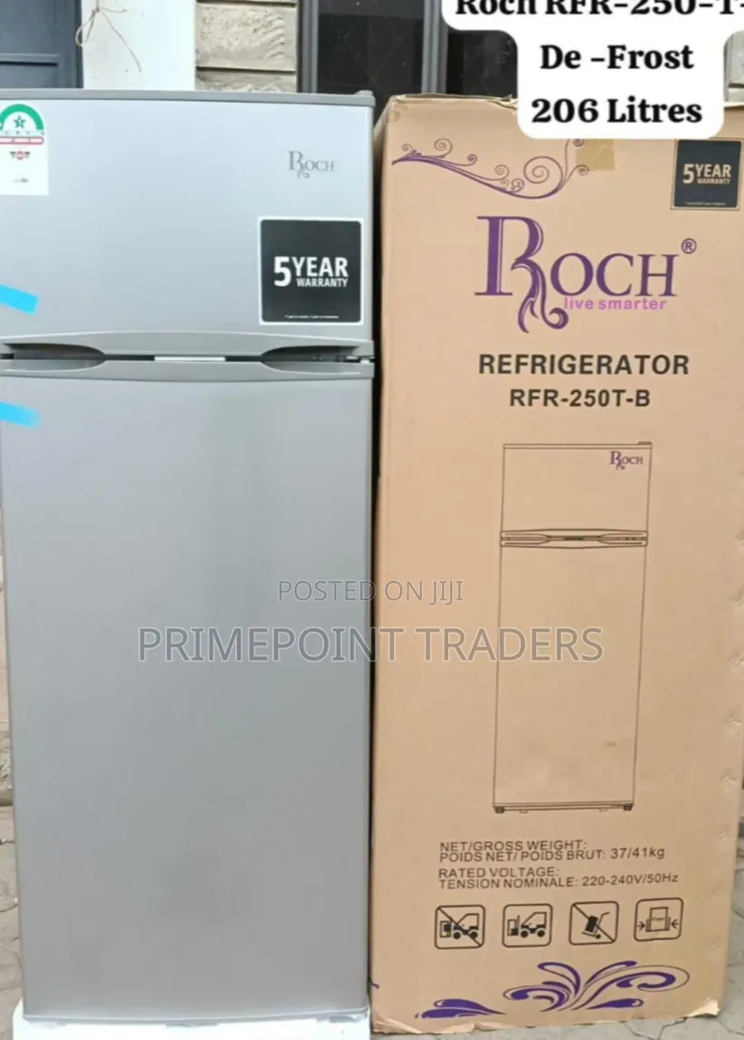 ROCH RFR-250-T-B 206L Double Door Refrigerator – Spacious & Stylish