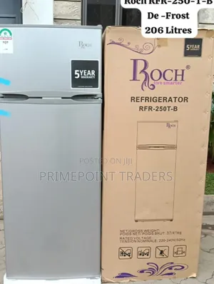 ROCH 206L Double Door Fridge – RFR-250-T-B | Modern & Practical
