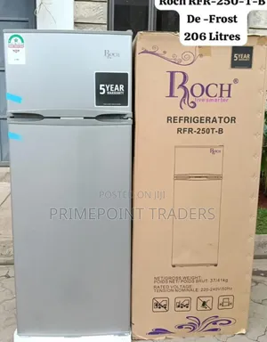 ROCH 206L Double Door Fridge – RFR-250-T-B | Modern & Practical