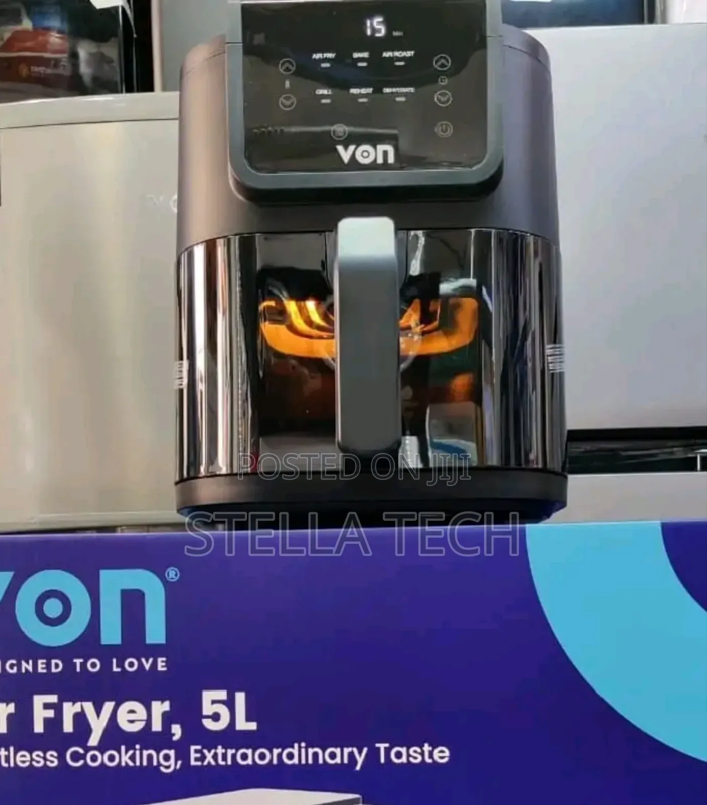 Von 5L Digital Slim Design Air Fryer