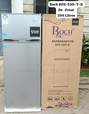 ROCH RFR-250-T-B 206 Litres 2-Door Refrigerator Reliable Home Cooling