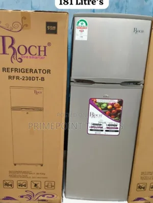 ROCH 181L Double Door Fridge – RFR-230-DT-B | Compact & Practical