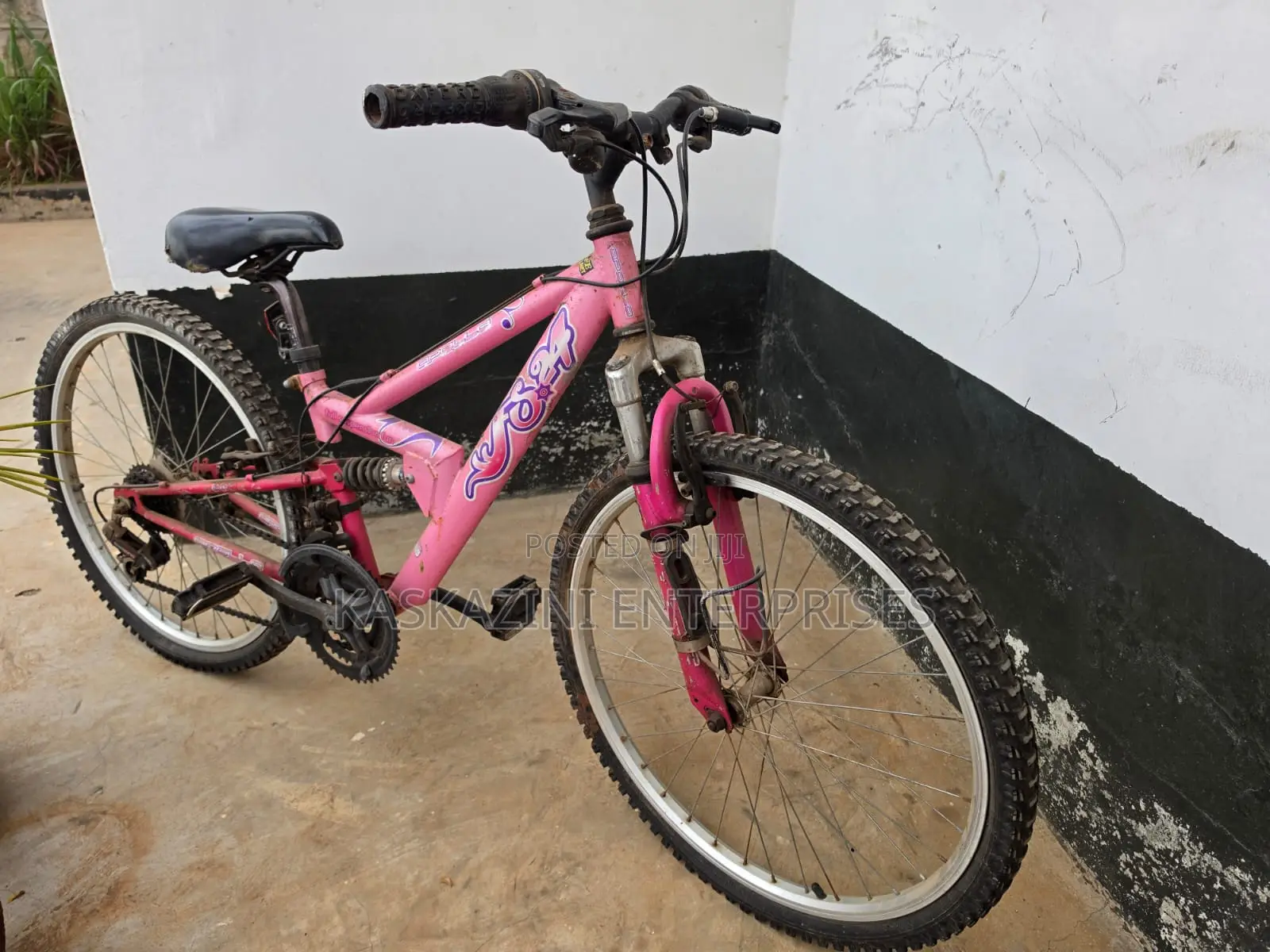 26" Mountain Bike – Blue/Silver and Apollo 24" Mountain Bike – Pink