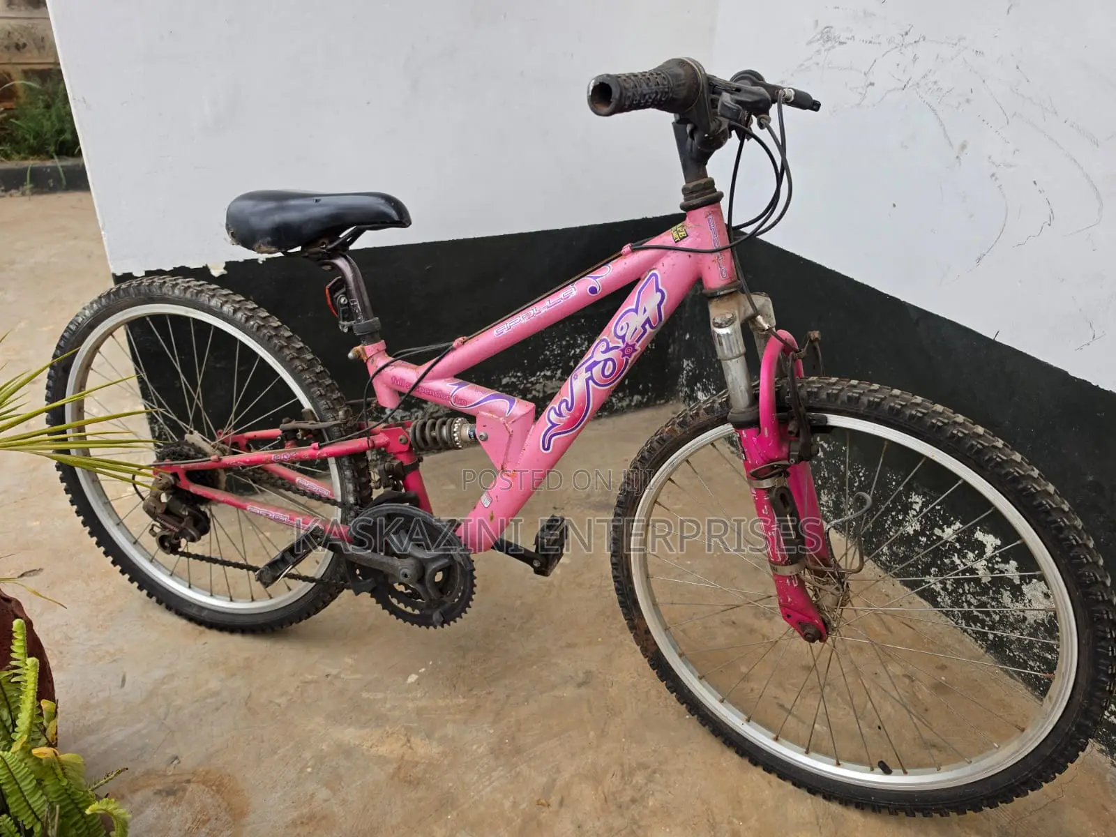 26" Mountain Bike – Blue/Silver and Apollo 24" Mountain Bike – Pink
