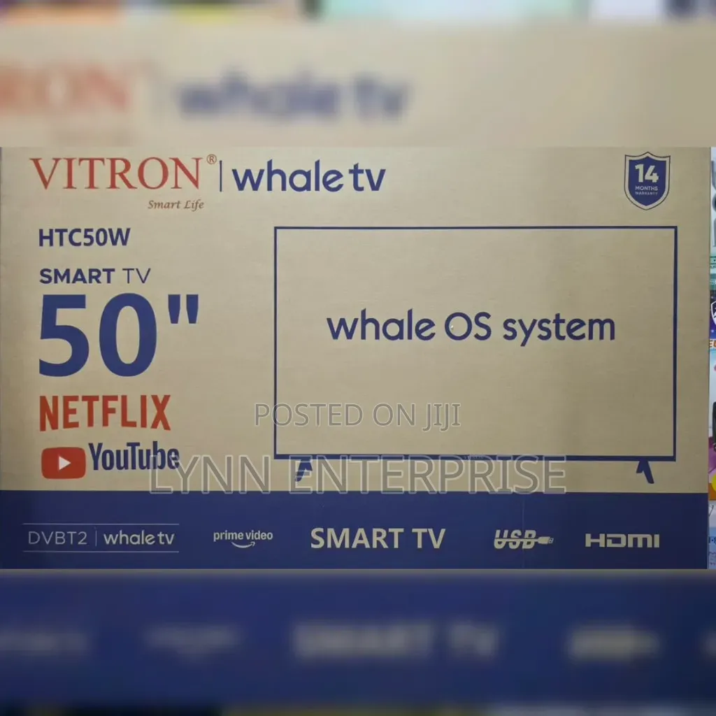 Vitron 50" Smart Whale TV 
Model: HTC50W...50 Inches.