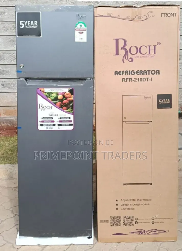 ROCH RFR-210-DT-I 168L Double Door Refrigerator – Spacious & Stylish