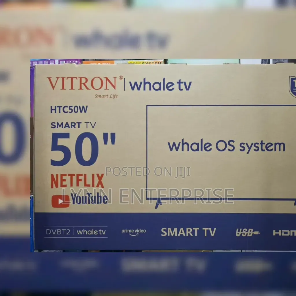 Vitron 50" Smart Whale TV 
Model: HTC50W...50 Inches.