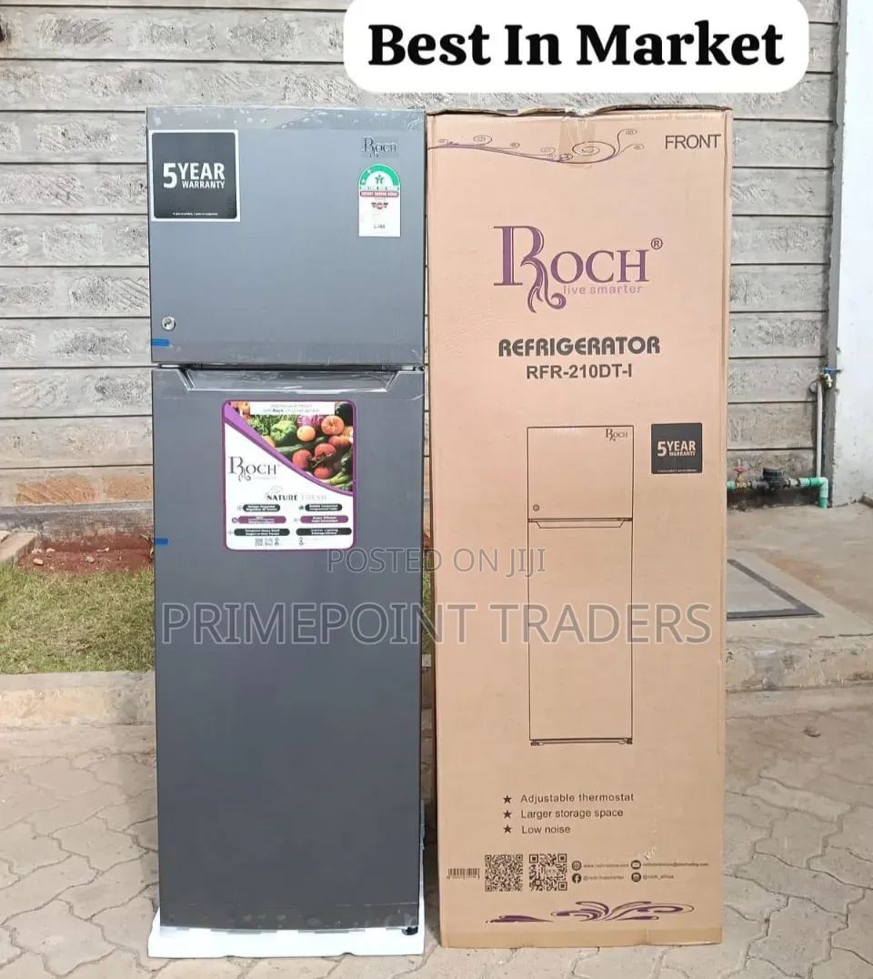 ROCH RFR-210-DT-I 168 Litres 2-Door Refrigerator Reliable Home Cooling