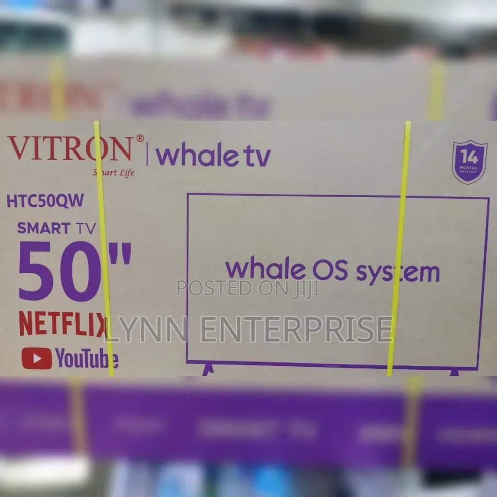 Vitron 50" QLED Smart Whale TV 
Model: HTC50QW
QLED 59 Inches