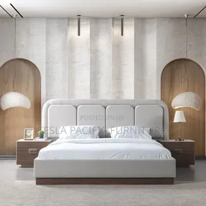 Luxury Modern Upholstered Storage Bed With Pull -Out Storage Drawers