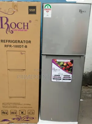 ROCH RFR-180-DT-B 134L Double Door Refrigerator – Compact & Spacious