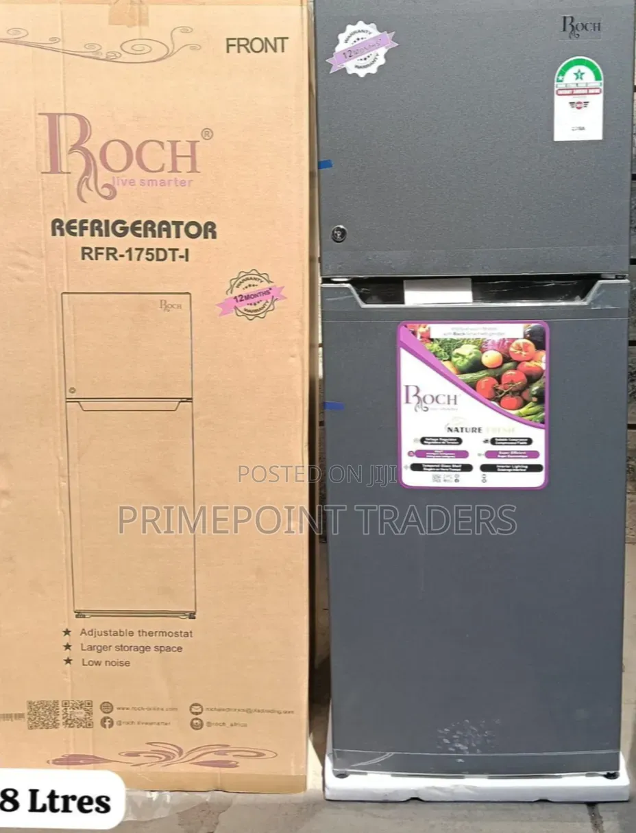ROCH 138L Double Door Fridge – RFR-175-DT-I | Stylish & Practical