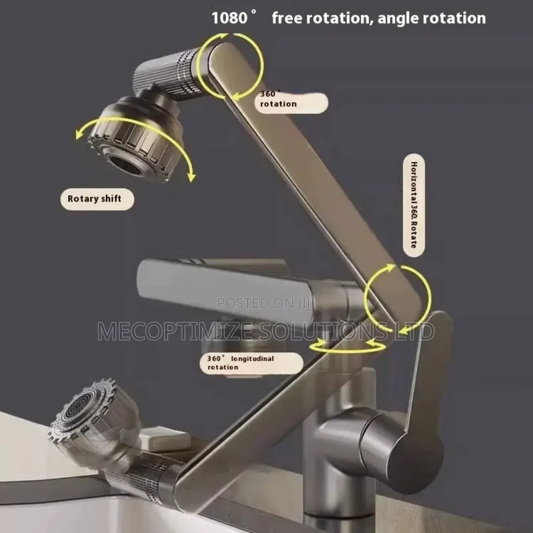 Gun Grey 1080° Rotatable Multifunctional Sprayer Modern Faucet