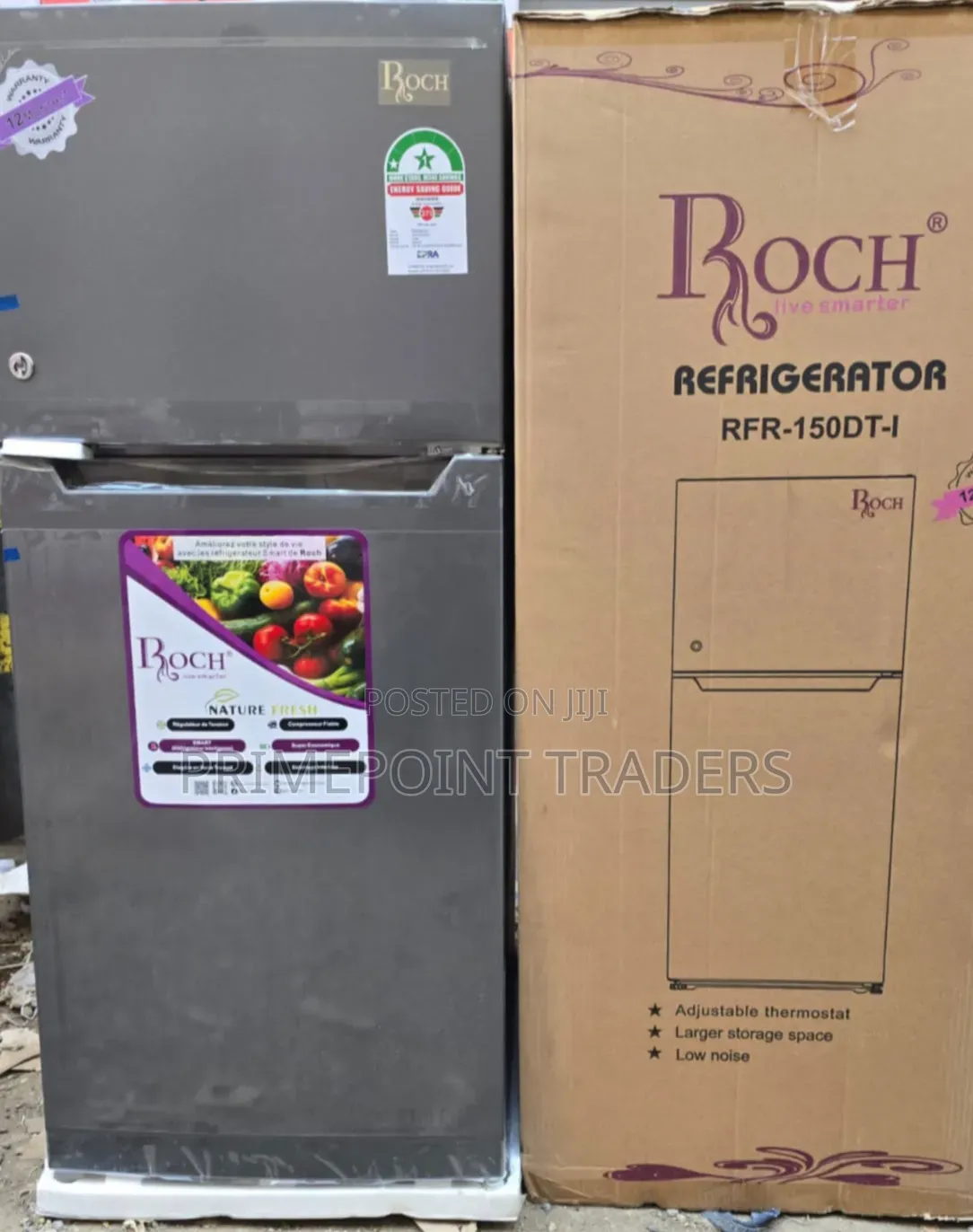 ROCH 150L DT Double Door Refrigerator – Spacious & Stylish