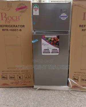 ROCH RFR-160DT-B 128L Double Door Refrigerator – Compact & Spacious