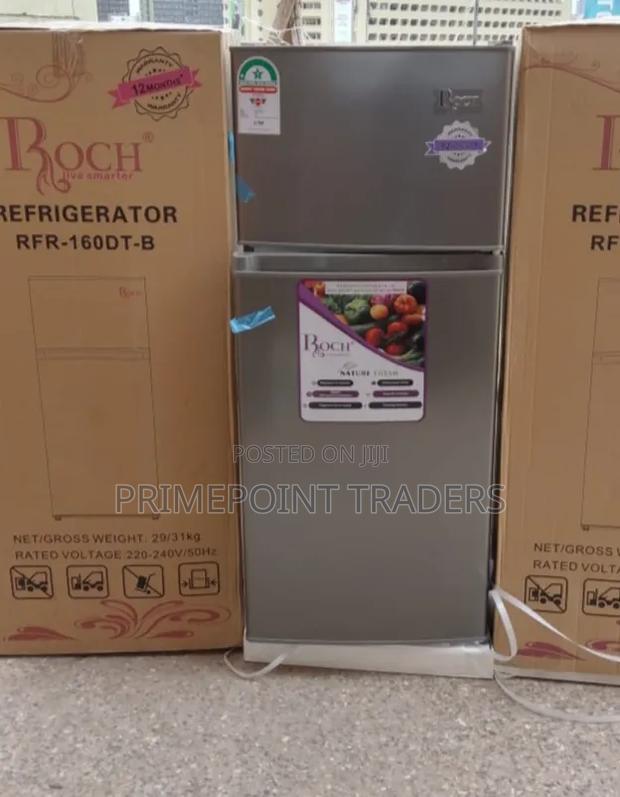 ROCH 128L Double Door Fridge – RFR-160DT-B | Stylish & Practical