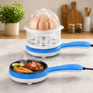 Electric 2in1 ,14pc Egg Boiler Steamer and Fry Grill Plate
