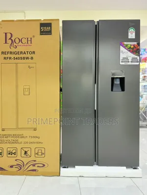 ROCH RFR-540SBW-B 439 Litres Side-by-Side Fridge – Spacious & Stylish