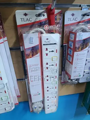 TLAC 6 Way Heavy Duty Power Extension Cable Surge Prot