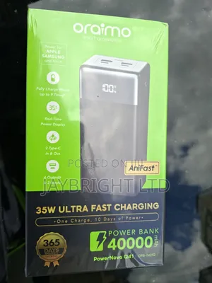 Oraimo PowerNova Q41 35W Ultra Fast Charging 40000mAh Power Bank