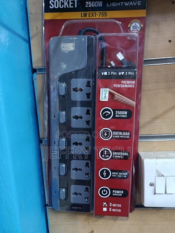 Lightwave 5-Way Extension Socket (Model LW EXT-755)