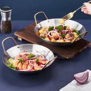 Stainless Steel 28cm Household Saucepan Frying Pan Multi- Cooking Wok