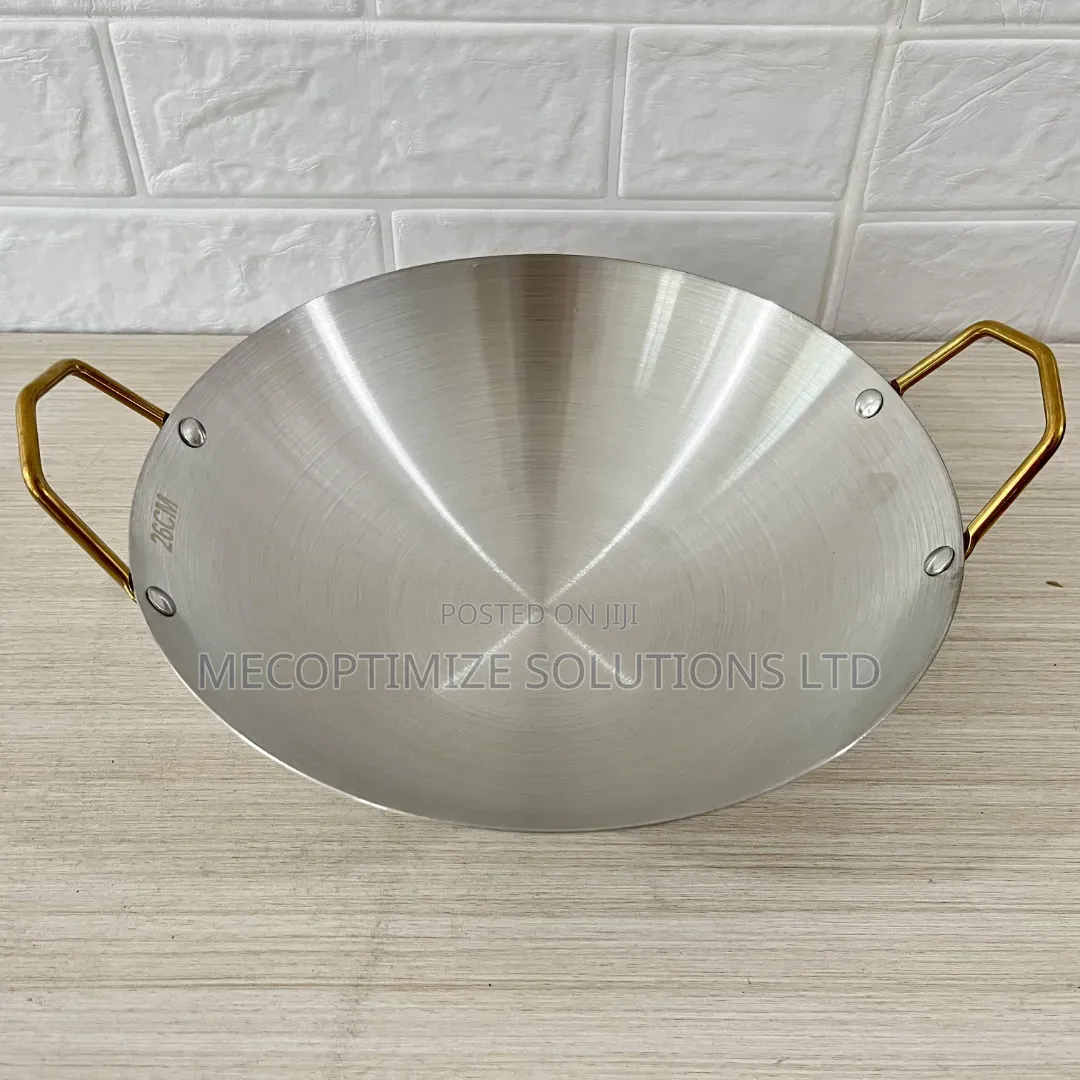 Stainless Steel 28cm Household Saucepan Frying Pan Multi- Cooking Wok