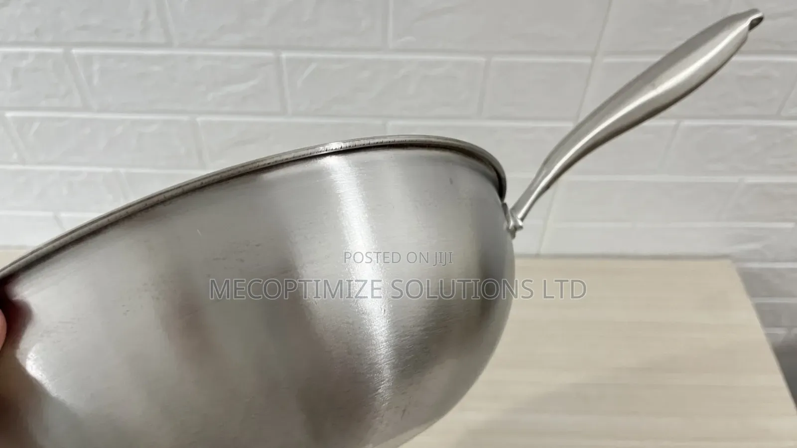 Stainless Steel Wok Pan, 28cm Nonstick Honeycomb Skillet, Cookware Pan