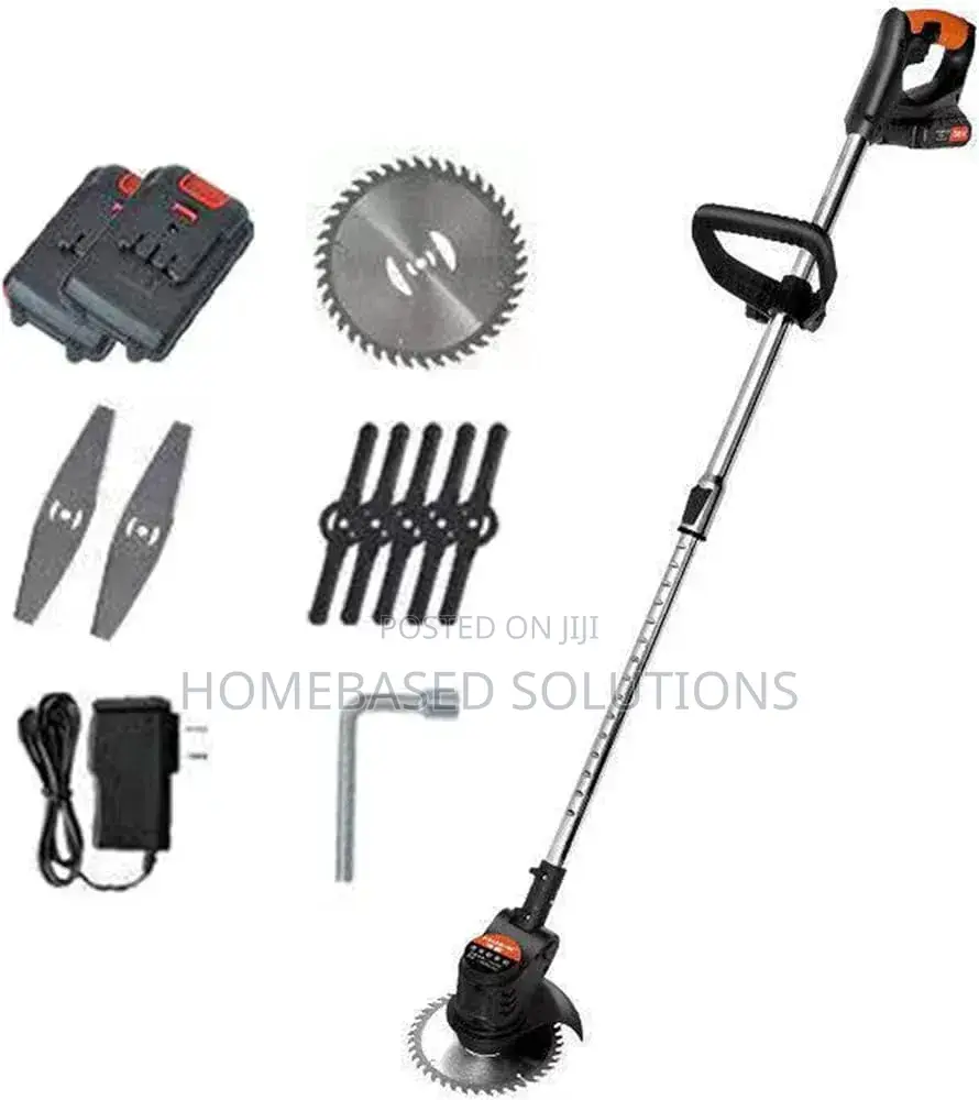Rechargeable 2 Battery 9 Blades Lawn Lower Grass N Bush Cutter