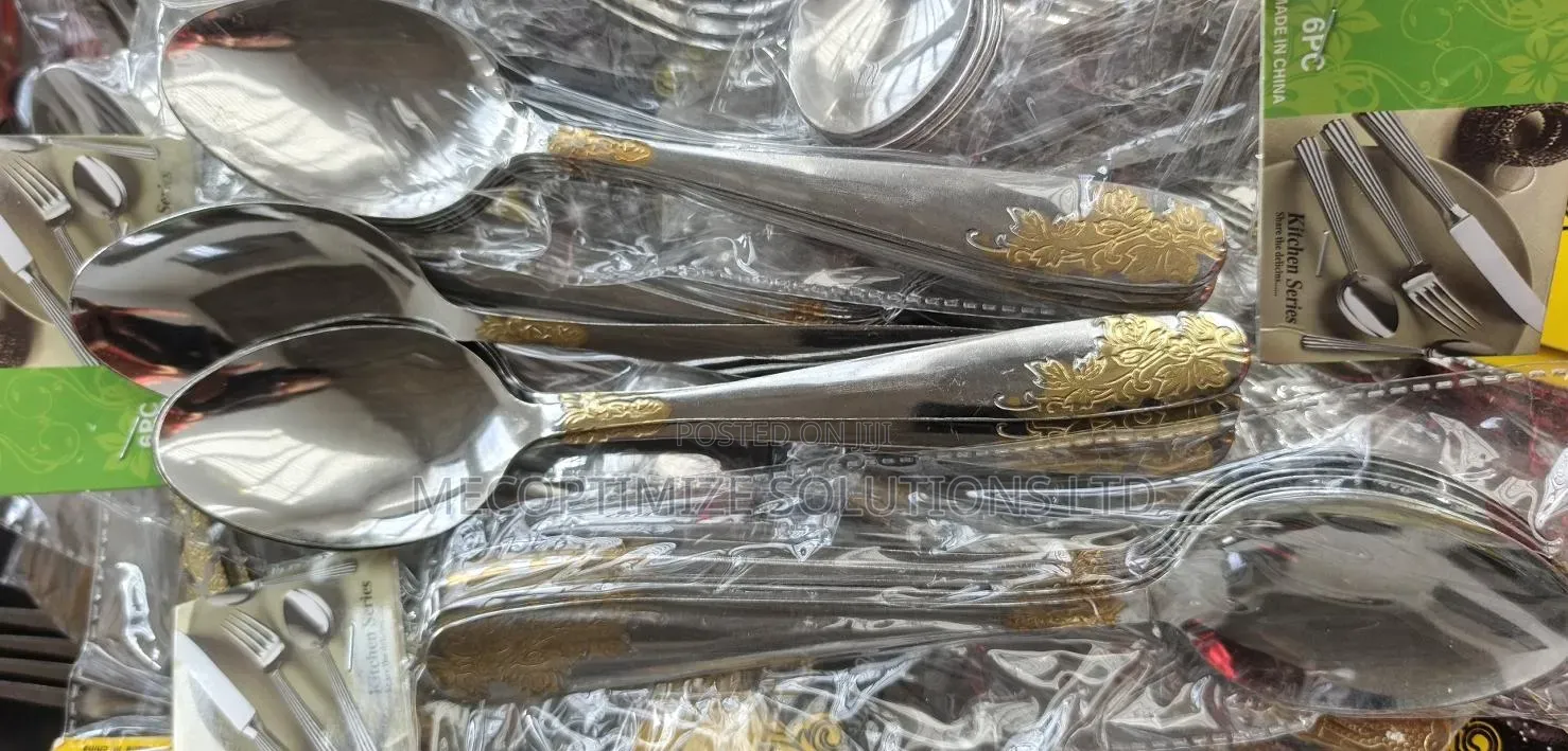 6pcs Dinner Spoon Set,Stainless Steel Food Grade Spoons Home, Kitchen