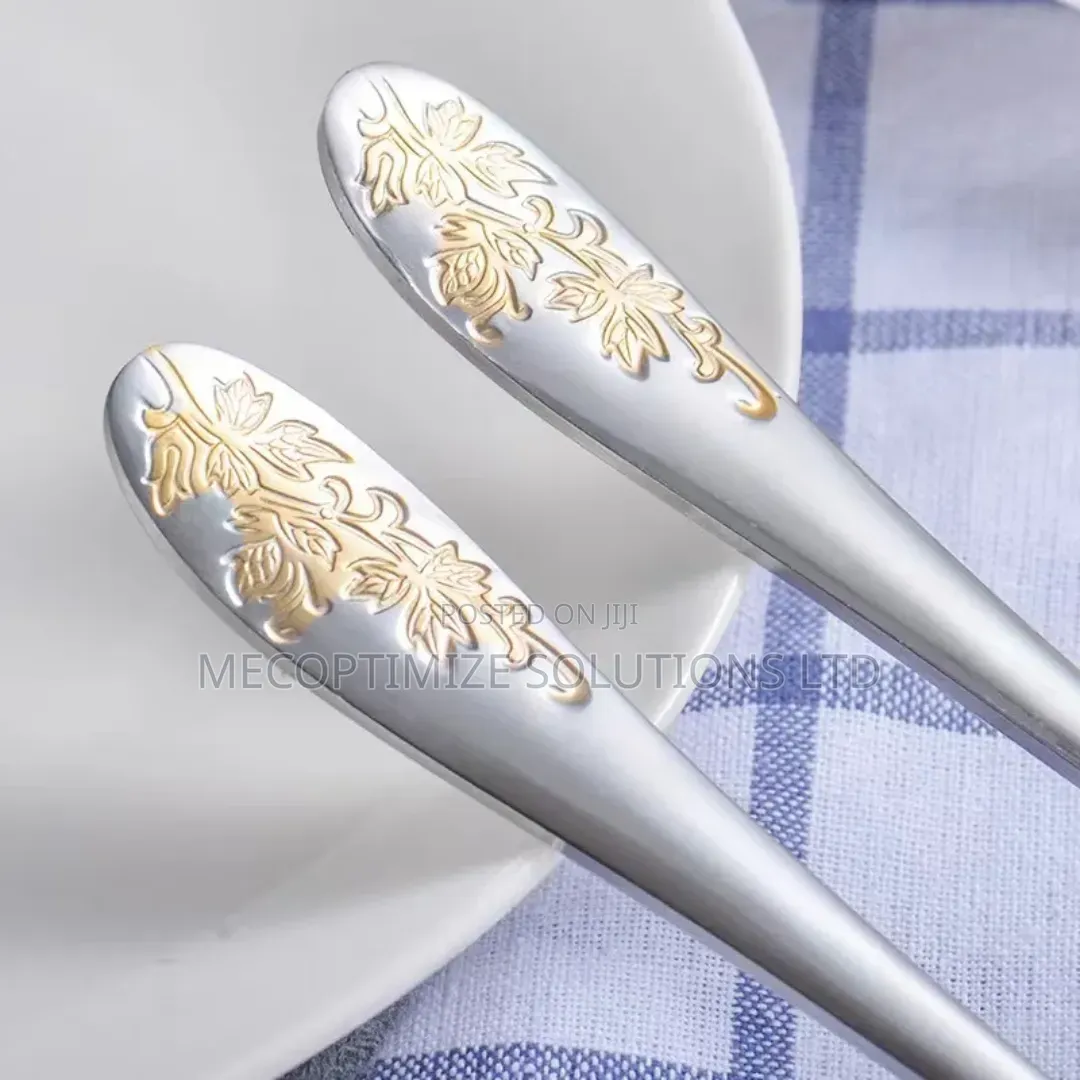 6pcs Dinner Spoon Set,Stainless Steel Food Grade Spoons Home, Kitchen