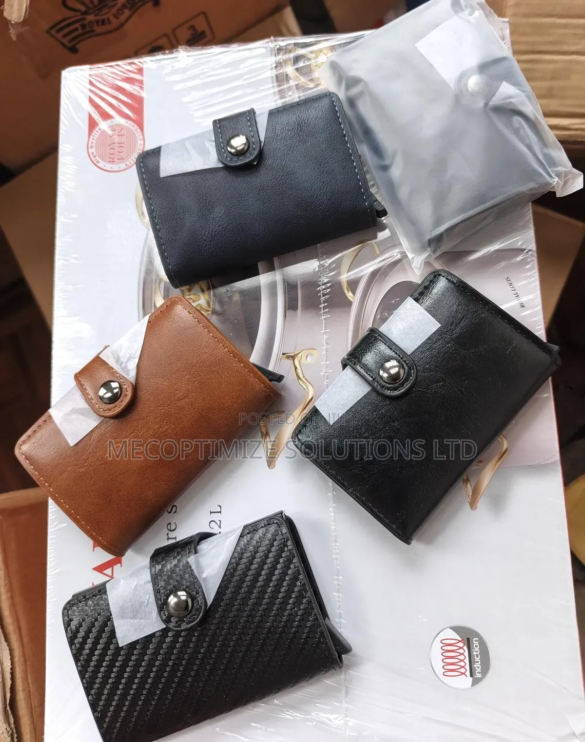 Credit Card Wallet Leather Card Holder Cheque Money Organizer