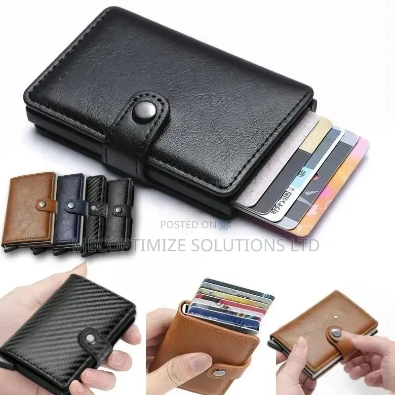 Credit Card Wallet Leather Card Holder Cheque Money Organizer