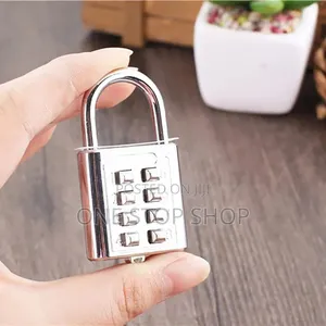 2pcs Button Combination Padlock With Steel Shackle &Tactile Button