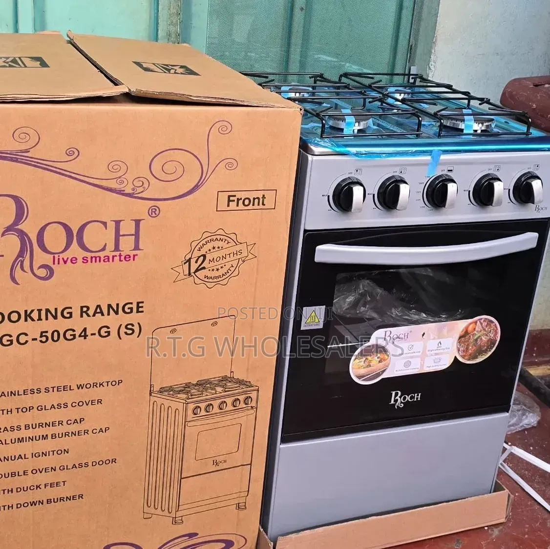 🔥Hot Deal🔥
50*55 Roch Full Gas Standing Cooker @
