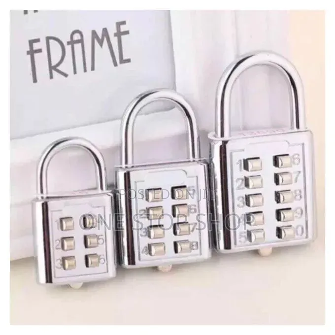 2pcs Generic Hardened Steel Smart Combination Padlock
